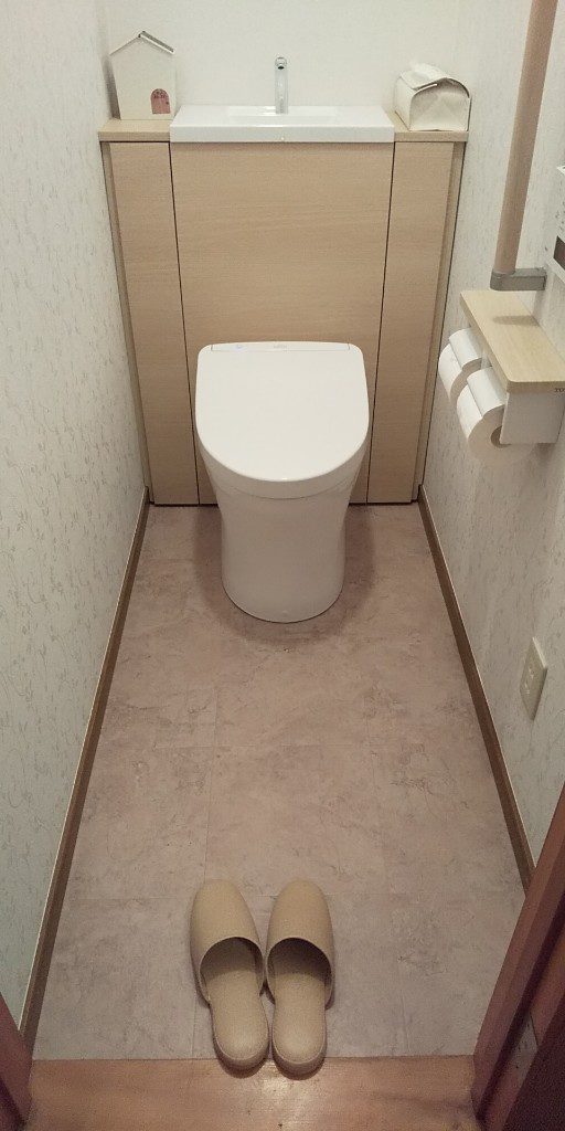 タンクはどこ！？タンクを隠せるトイレ空間リフォーム 注文住宅とリフォーム・松戸市のアーネストホーム
